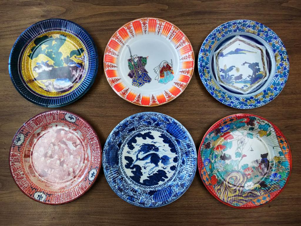 金沢のデザイン会社が九谷焼絵柄の紙皿を発売 - 金沢経済新聞