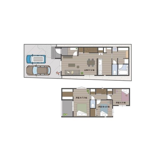 オアシス八尾志紀(パノラマ)【SUUMO(スーモ)新築一戸建て】一戸建て